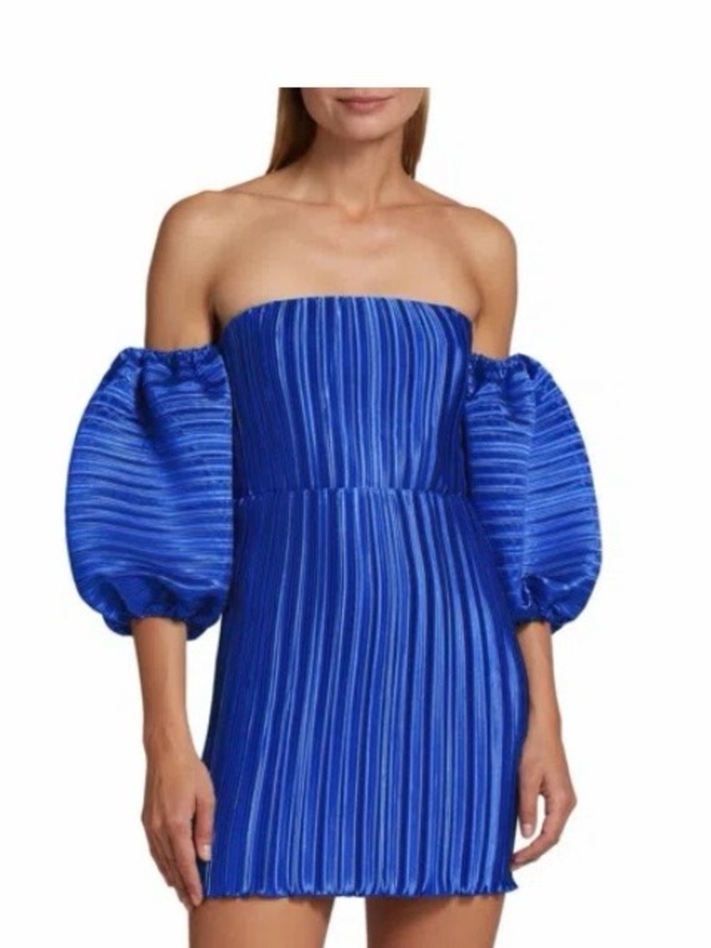 NWT L'IDÉE
L'idee Sirene Mini Dress In Morrocon Blue - Picture 4 of 6